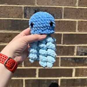 Blue Plush Octopus Toy